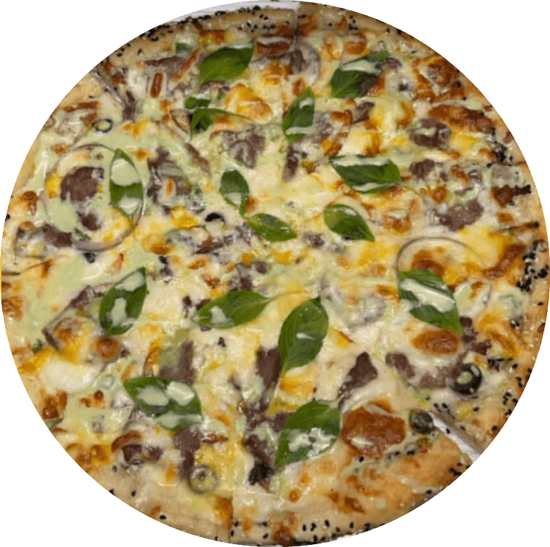 پیتزا سیر استیک